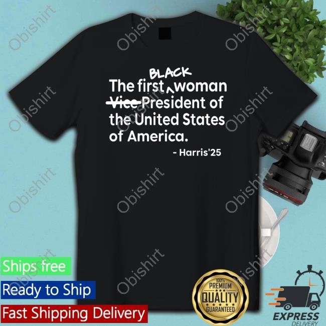 Black The First Woman Vice-President Of The United States Of America Harris'25 Hoodie