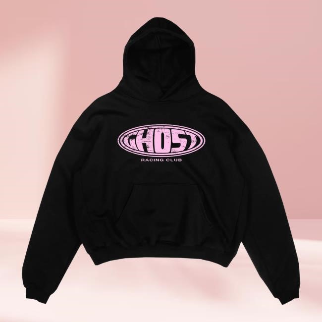 Limited Official Ghost Racing Merch Store Grc Pink Hoodie - Black Tee Shirt