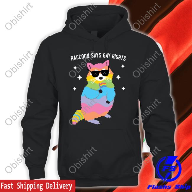 Juicybodygoddess Raccoon Says Gay Rights Tee