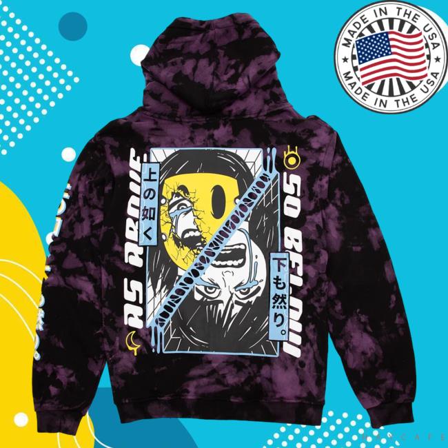 Official Philip Defranco Merch Store Beautiful Bastard As Above So Below - Tie Dye Zip Hoodies Beautifulbastard Philipdefranco Shop