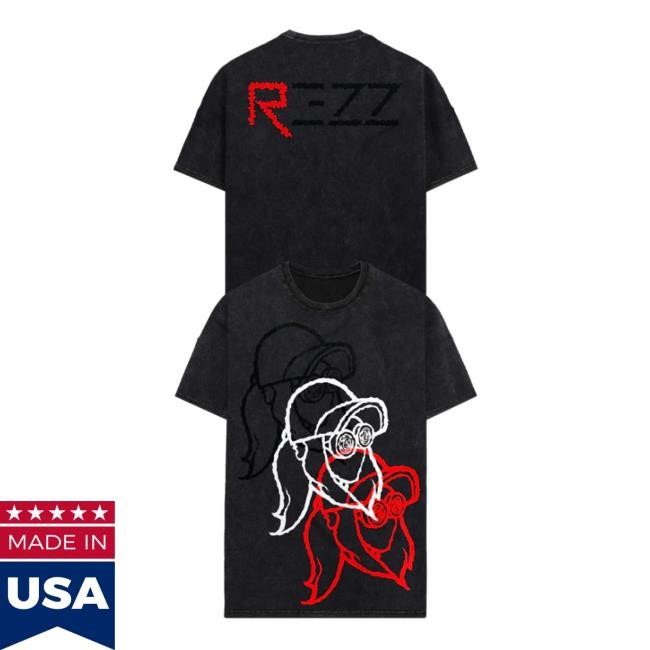 Rezz Merch Store Rezz 3 Two Many Stonewash Tee