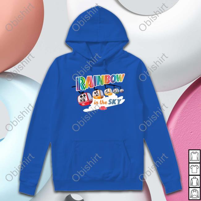 Disney Skyliner Rainbow In The Sky Hoodie Disney Skyliner Rainbow In The Sky Hoodie