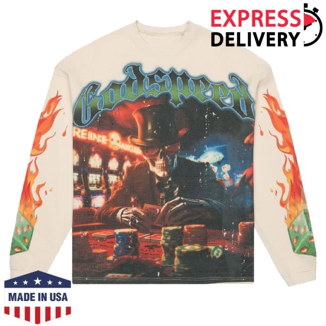Godspeed New York Merch L.A.G Thermal Unisex Sweatshirt (Bone)