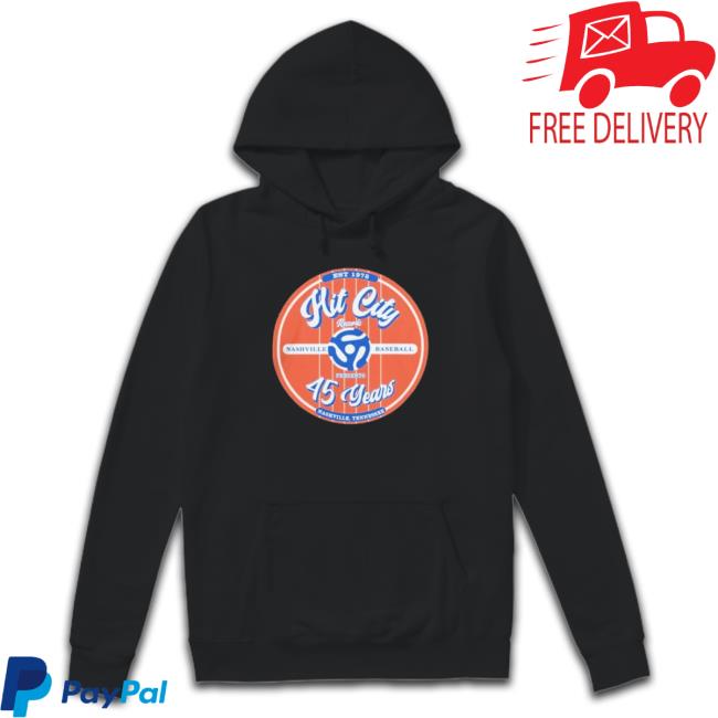 Nashville Sounds Hit City Blue 45 Years Shirt