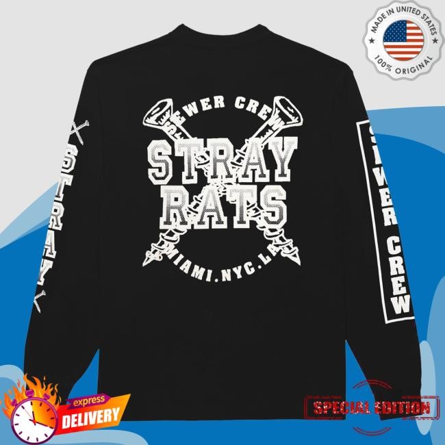 Strayrats Merch Shop Store Official Sewer Crew Nails Hooded Sweatshirt