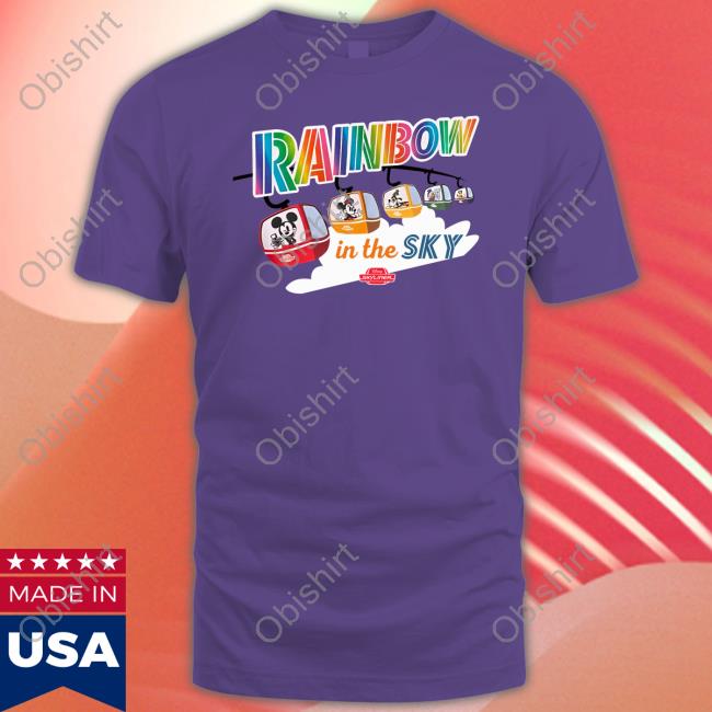 Disney Skyliner Rainbow In The Sky Hoodie Disney Skyliner Rainbow In The Sky Sweatshirt