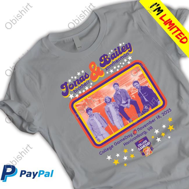 Jonas Brothers And Bailey Zimmerman College Gameday T Shirt