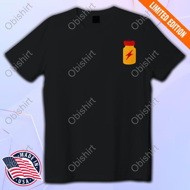 Poppers Embroidered T Shirt