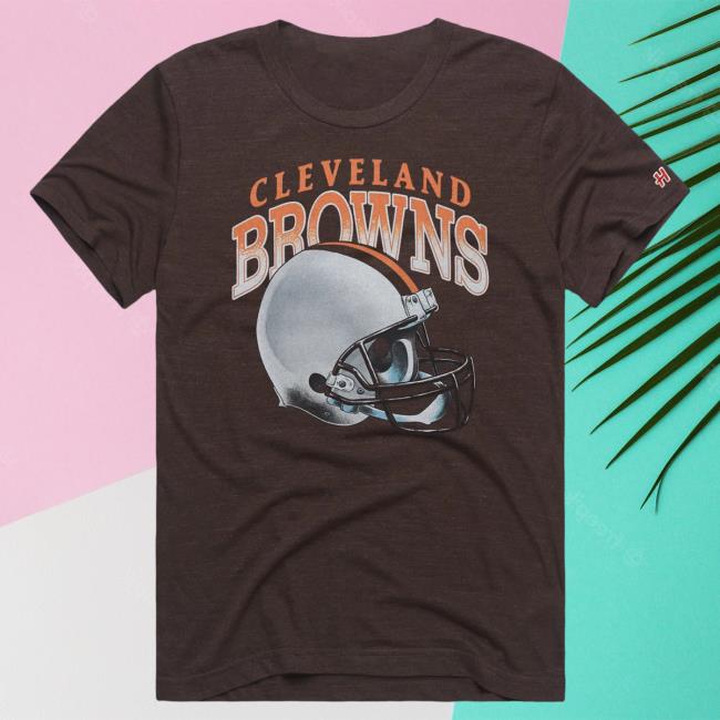 Official Homage Merch Store Homage Cleveland Browns White Helmet Tee Homage Apparel Clothing Shop