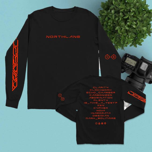 Official Merch Now Northlane Northlane Obsidian Long Sleeve Tee Shirt (Black) MerchNow