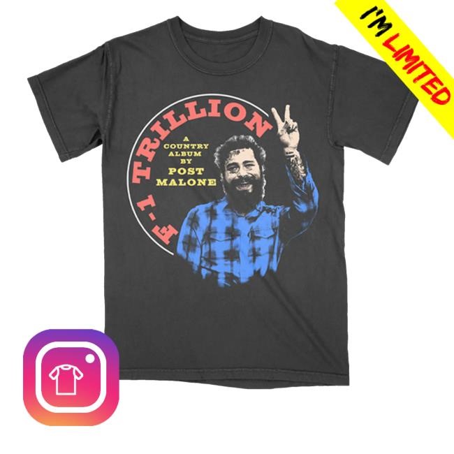 Post Malone Official Shop F-1 Trillion Peace Crewneck Sweatshirt F-1 Trillion Peace A Country Album By Post Malone