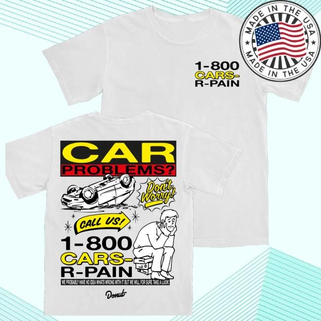 Donut Merch 1-800-Cars-R-Pain Crewneck Sweatshirt
