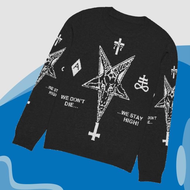 Trending Actual Pain Merch Stay High Knitted Hoodie Sweatshirt