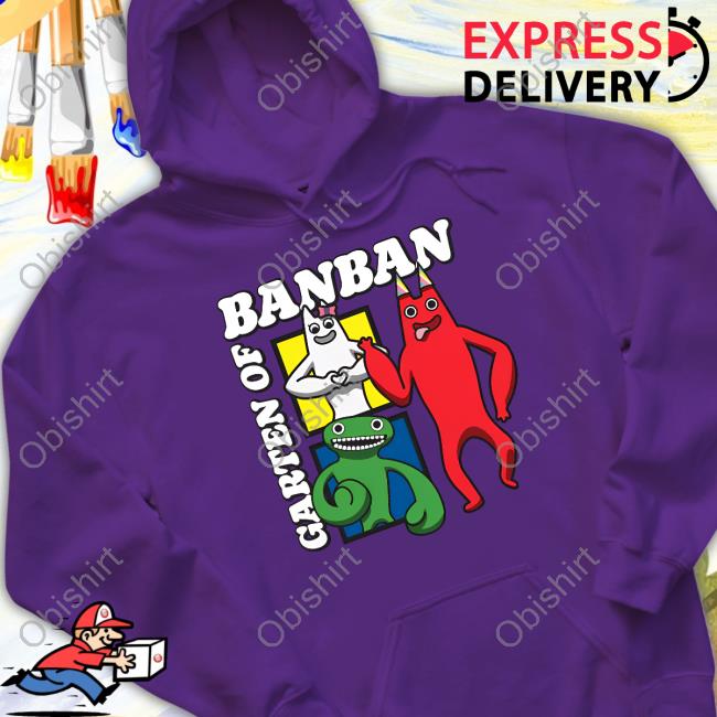 Garten Of Banban Character Squares Hoodie