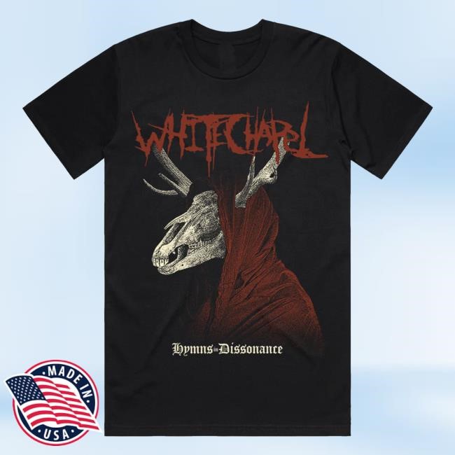 Limited Whitechapel Merchnow Merch Store Hooded Skull Black Tee Shirt