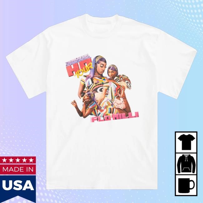 Trending Flo Milli Merch Shop Thanks For Coming Here Ho Tour Collage Funny Shirt