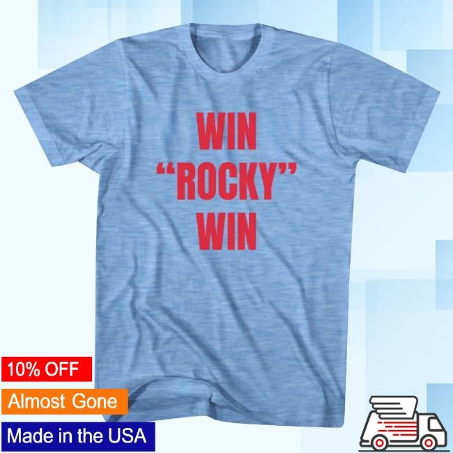 Official Phillygoat Merch Win 'Rocky' Win Triblend Hoodie