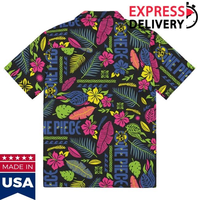Netflix Merch One Piece Radical Adventures Button Front Tee Shirt