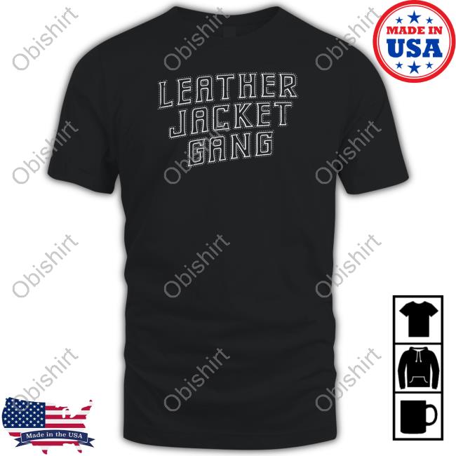 Official Podmeetsworldshow Merch Leather Jacket Gang T-Shirt, Hoodie, Tank Top, Sweater And Long Sleeve T-Shirt