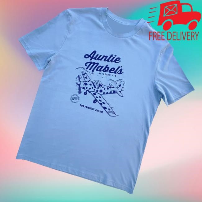 Official Thread Type Merch Auntie Mabel’S Aviation Ltd Screen Printed Long Sleeve Shirt