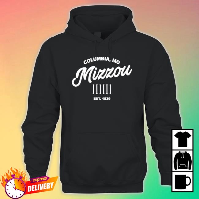 Mizzou Tigers Mizzou Script Columns Grey shirt Mizzou Tigers Mizzou Script Columns Grey Shirt