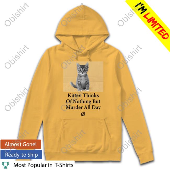 The Onion Kitten Thinks Of Nothing But Murder All Day Sweatshirt Raygun Kitten Thinks Of Nothing But Murder All Day Sweatshirt