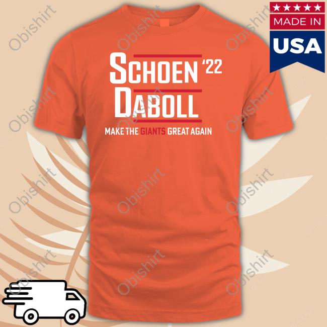 Joe Ruback Wearing Schoen Daboll '22 Make The Giants Great Man Sweatshirt