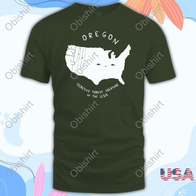 Nathanwpylestrangeplanet Oregon Secretive Forest Creature Of The Usa Hoodie