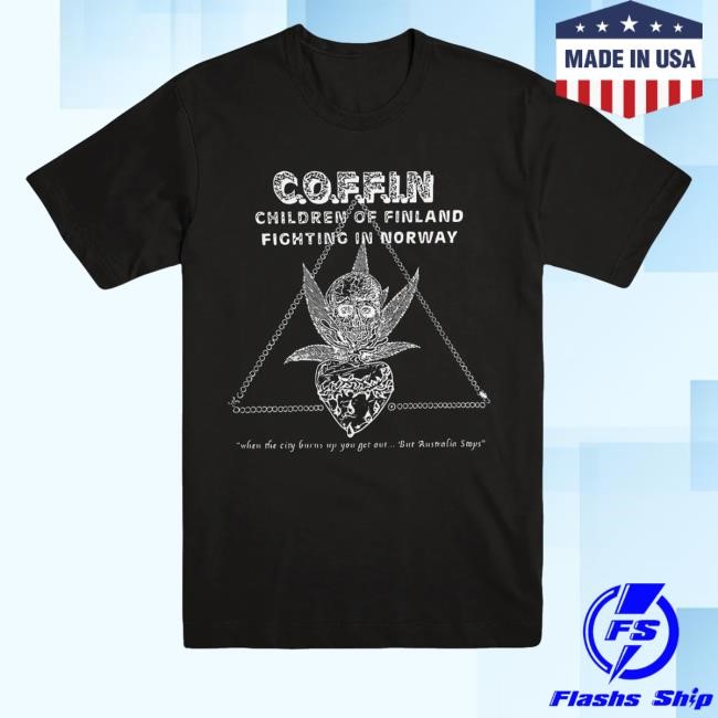 Evil Greed Merch Store Shop C.O.F.F.I.N. "Children - Black" Tee