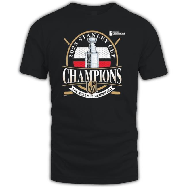 Vegas Golden Knights 2023 Stanley Cup Champions The Realm Is Uknighted Shirt