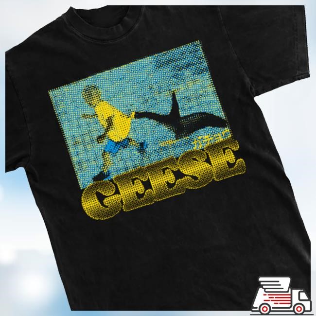 Hello Merch Geese Chase Black Tee Shirt