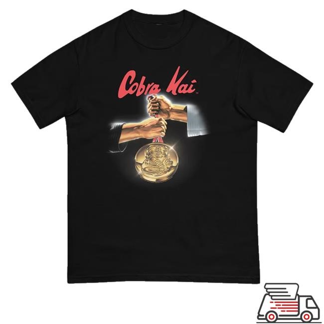 Netflix Merch Store Cobra Kai Medal Comfort Colors Shirt