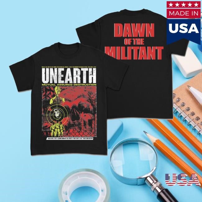 Unearthofficial Merch Store Dawn Of The Militant Tee