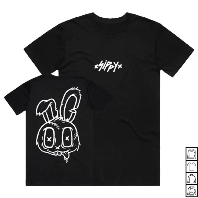 Official Sippy Merch Classic Sips Unisex Tee Black Hoodie