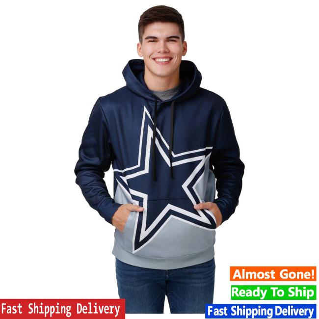 Official Foco Merch Store Shop Foco Dallas Cowboys Bold Logo Crewneck Sweatshirt Foco Apparel Clothing