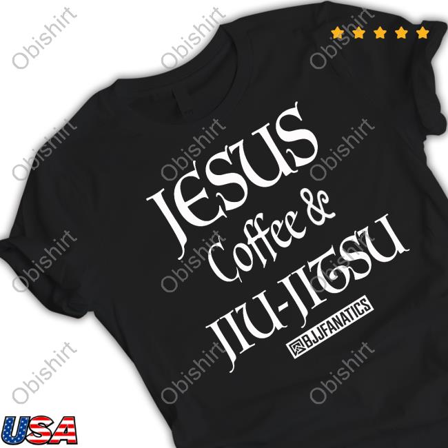 Gary Washburn Jesus Coffee & Jiu Jitsu Long Sleeve Tee Shirt