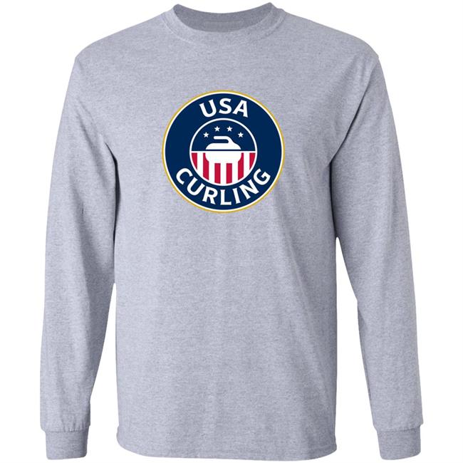 Lawlor's Custom Merch Usa Curling Usa Curling Long Sleeve T Shirt Team Peterson