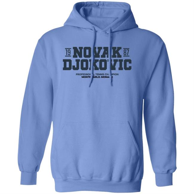 Novak Djokovic 1987 Professional Tennis Champion Monte Carlo Monaco Shirt Novak Djokovic 1987 Professional Tennis Champion Monte Carlo Monaco Shirt