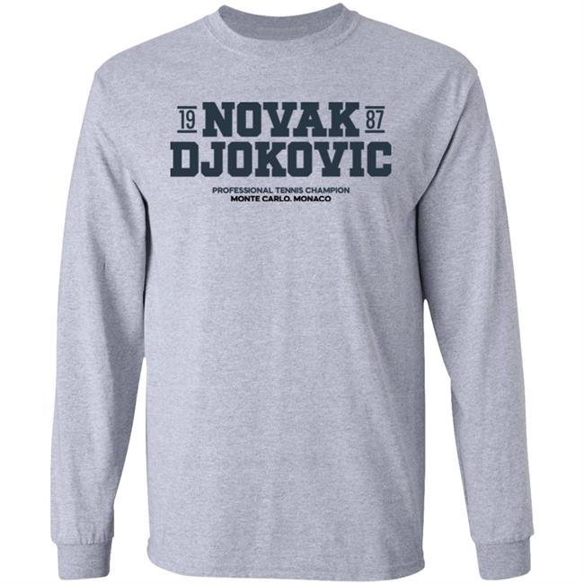 Novak Djokovic 1987 Professional Tennis Champion Monte Carlo Monaco Shirt