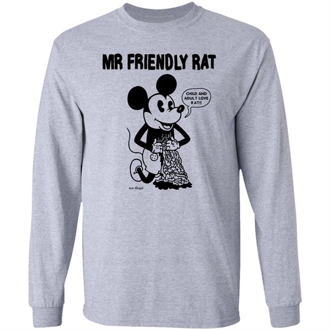 Mr Friendly Rat Child And Adult Love Rat Shirt Rory Blank