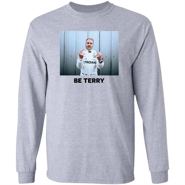 Valtteri Bottas Be Terry Shirt Valtteri Bottas Middle Finger Be Terry Shirt Bunkie Perkins