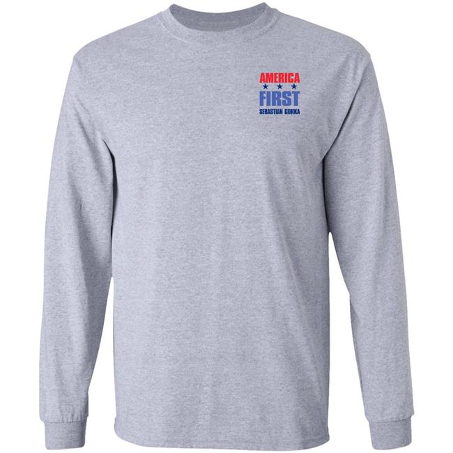 America First Sebastian Gorka Trump 2024 T-Shirt Sebgorkastore