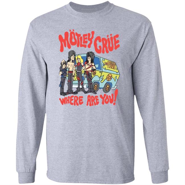 Motley Crue Where Are You Shirt Nikkisixx Motley Crue Where Are You Shirt