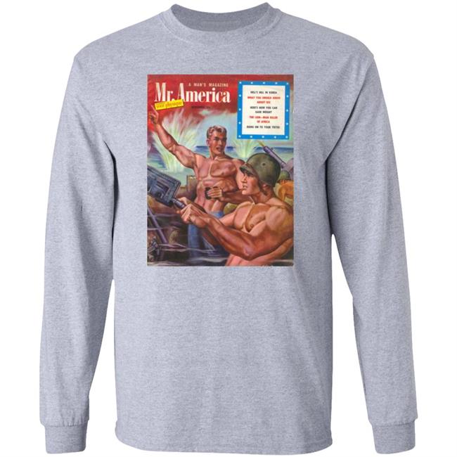 Pulp Librarian A Man's Magazine Mr America Hang On To Your Teeth Shirt Mr America 1952 Hang On To Your Teeth Shirt