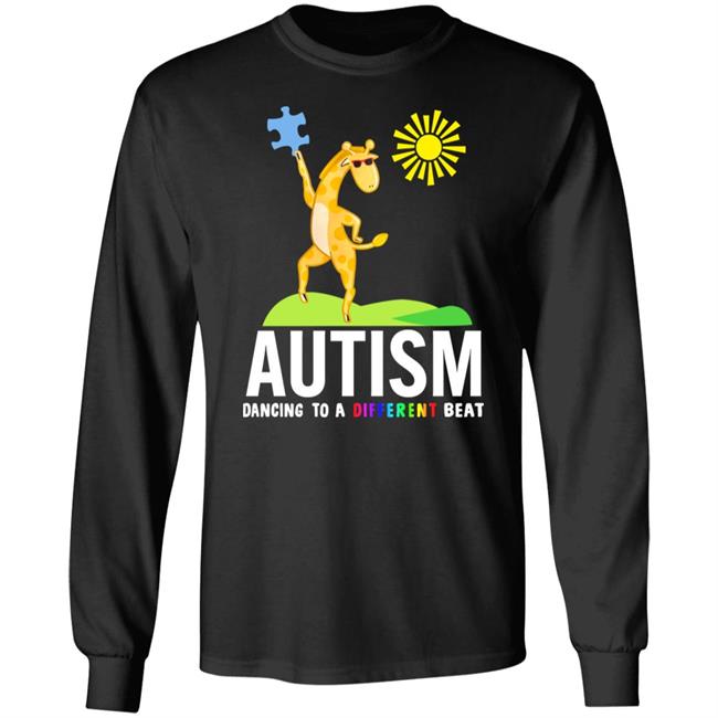 Autism Dancing To A Different Beat Giraffe Shirt Dopeboy & The Big Steppers