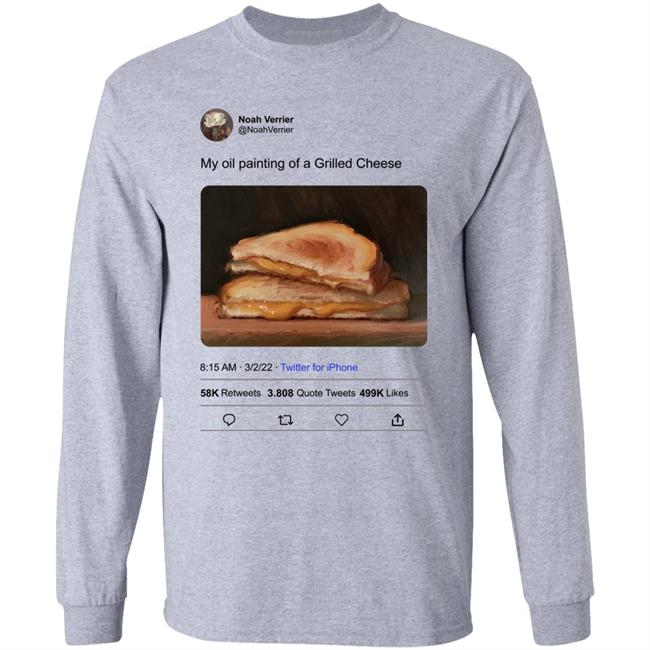 Noahverrier My Oil Painting Of A Grilled Cheese Hoodie