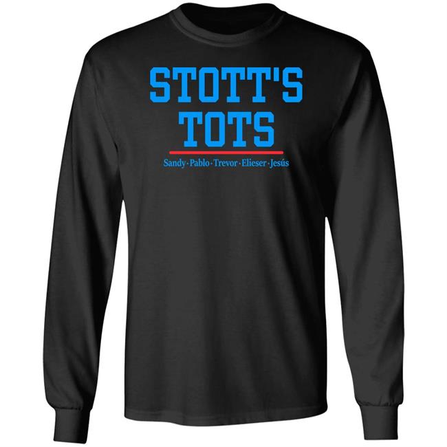 Miami Marlins Pitcher Pablo Lopez Wears Stott's Tots Shirt Stott's Tots Sandy Pablo Trevor Elieser Jesus Shirt