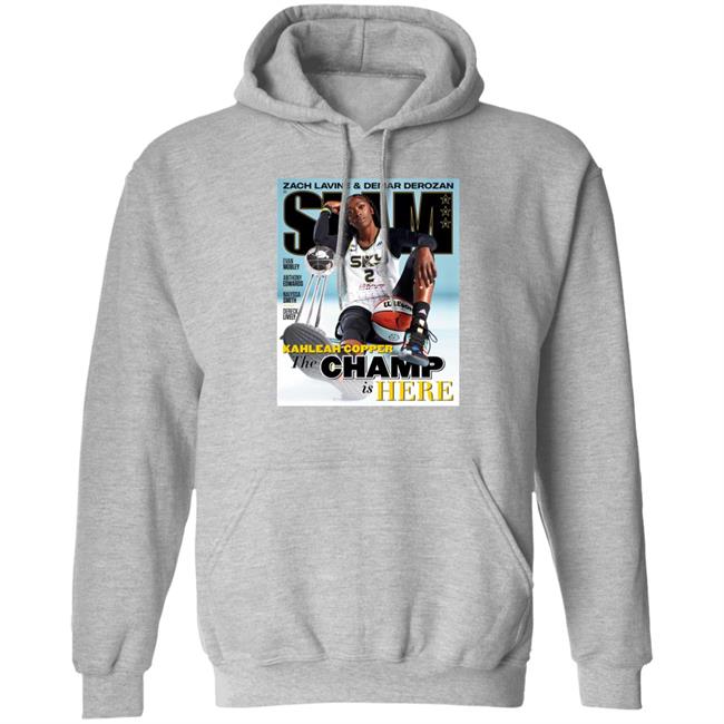 Zach Lavine Demar Derozan Slam Kahleah Copper The Champ Is Here Shirt Zach Lavine Demar Derozan Slam Kahleah Copper The Champ Is Here Shirt