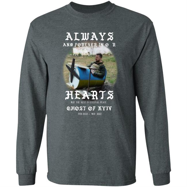 Teezily Shop Always And Forever In Our Hearts Ghost Of Kyiv Shirt Jackson Hinkle