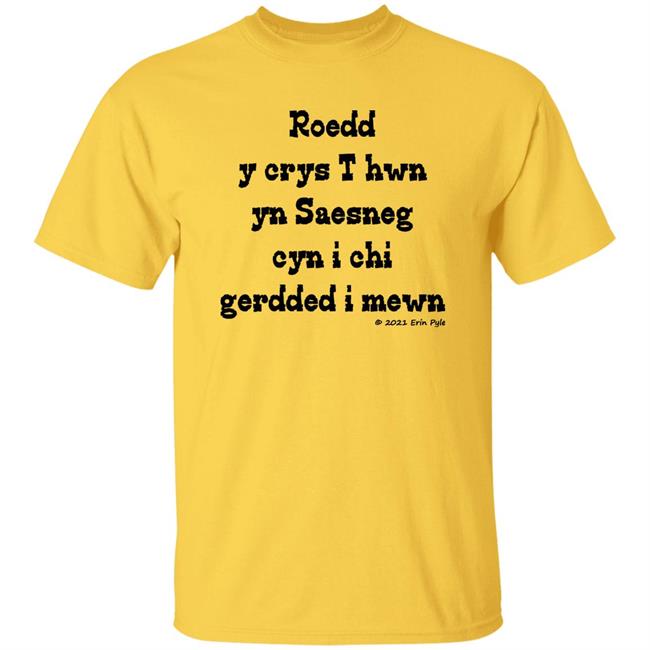 Roedd Y Crys T Hwn Yn Saesneg Cyn I Ti Gerdded I Mewn Shirt Craig Allman